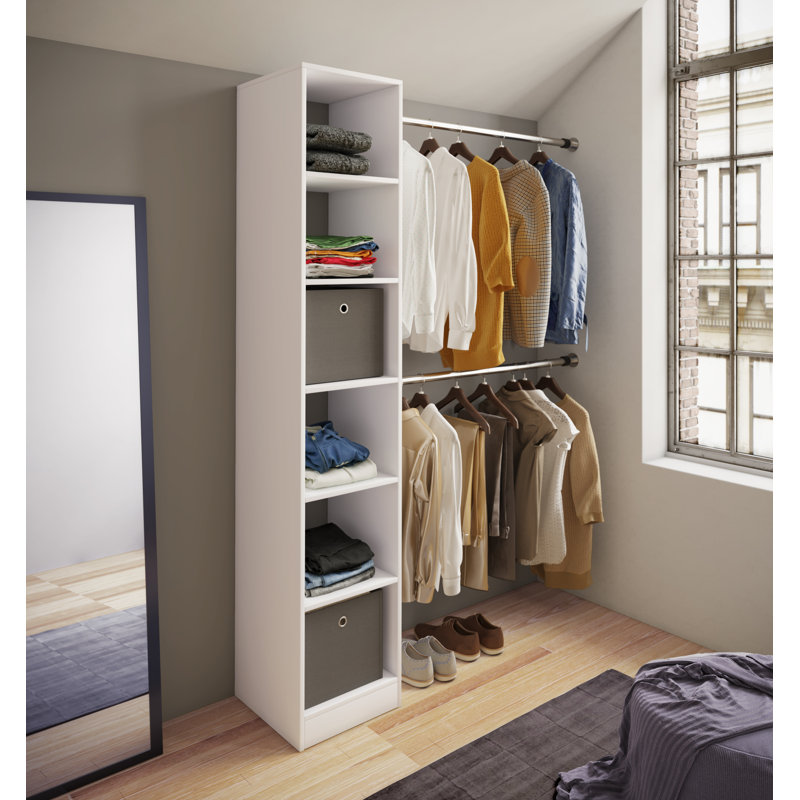 Alfonsas 38cm Closet System, White