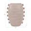 Vase remarquable pour la décoration intérieure et le style de table - Grand vase sculptural avec détails latéraux uniques - Ivoire-961507921