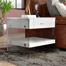 Table de bout contemporaine avec rangement Glenni