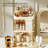 Makeup Storage Box Large Capacity with Transparent Door 2/3 Layer Multi Compartments Bedroom Desktop Cosmetic Organizer Cosmetics Display Case
