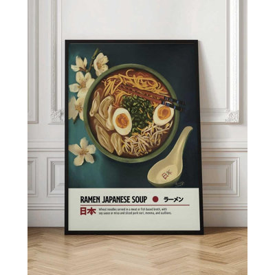 Ramen Bowl Print: Japanese Food Illustration