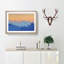 Sunrise over the Mountains in Abstract - Picture Frame Graphic Art Print on MDF-55724369-55724373