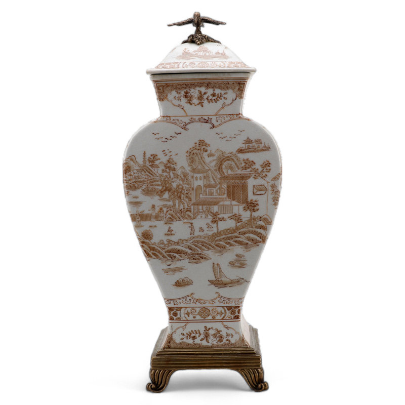 Hand Painted Decorative Porcelain Jar