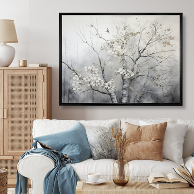 Grey Tree Monochrome Reverie - Tree Monochrome Wall Art
