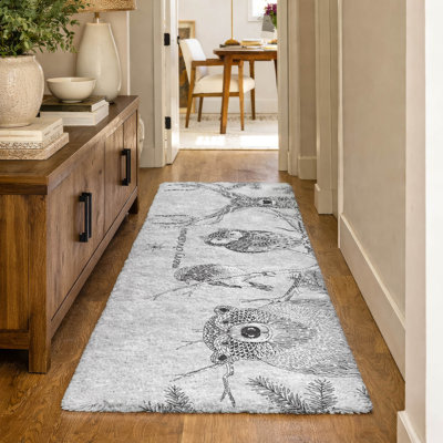 Tapis de qualité supérieure lavable à la machine ADS221 Holiday Woodsy