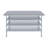 Stainless Steel Table With Three Undershelves-118026895