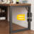 Solid Wood L-Shaped Desk with Integrated Bookshelf-418042454
