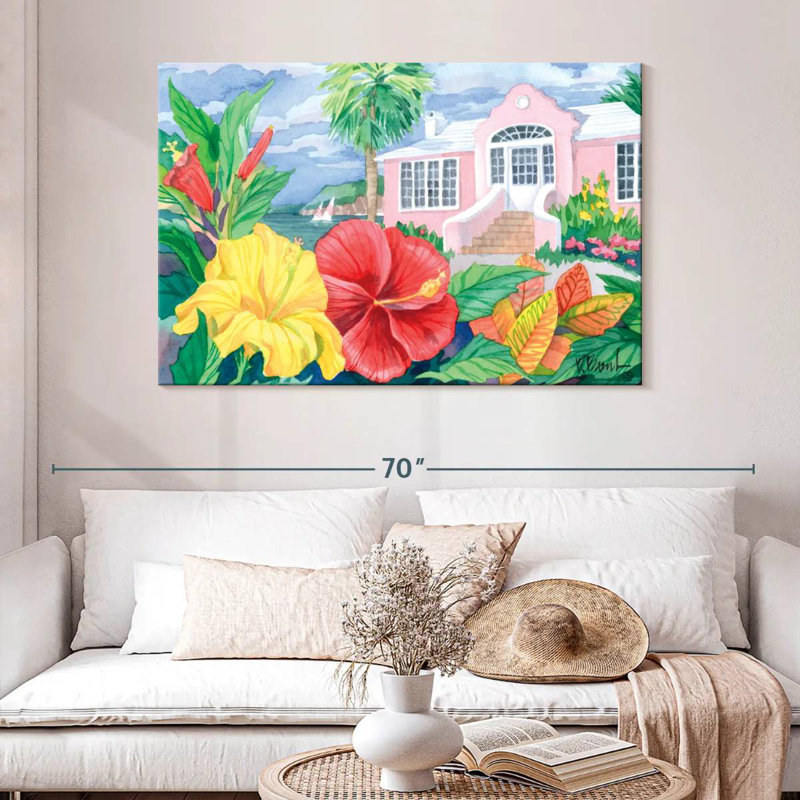Harnek Hibiscus Cottage, 32" H x 48" W