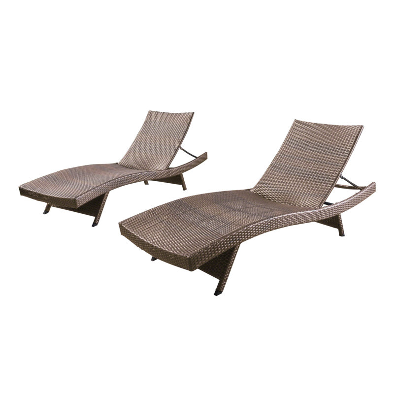 Fauteuil en osier PE, Moka, Ensemble de 2