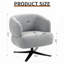 Chaise d'appoint pivotante rembourrée-235457487
