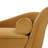 Calix 69'' Modern Contemporary Upholstered Chaise Lounge with Scroll Arms and Birch Wood Tapered Legs-738989479
