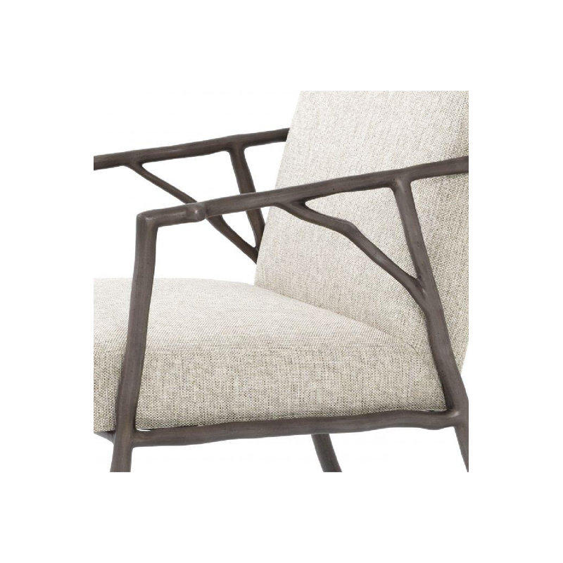 Antico Upholstered Arm Chair, Beige