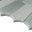 Arches au clair de lune 10,4 po X 9,77 po Carreau de mosaïque en marbre poli piquet-109592064