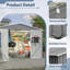 Remise pour outils 10 x 8 pi avec fondation en métal et portes verrouillables