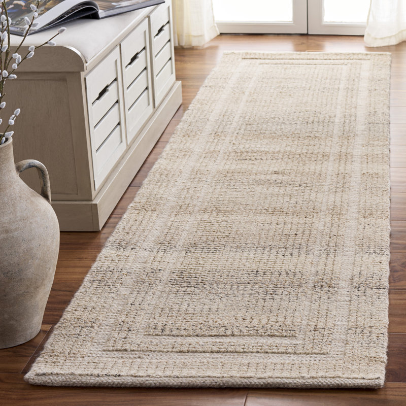 Natura 229 Hand Loomed Wool Geometric Rug, Runner 2'3" x 8'