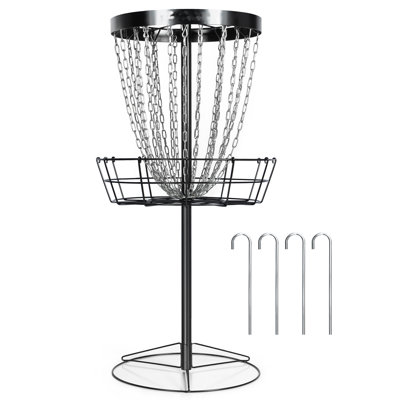 Disc Sports Black Hole Lite 24-Chain Disc Golf Basket Target