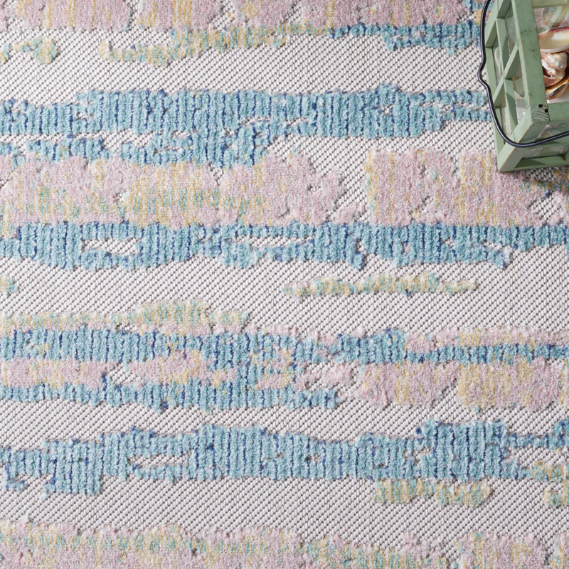Tapis d'intérieur / extérieur à rayures Cabana Performance, Tapis de couloir 2 pi 2 po x 9 pi
