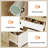 Modern Vanity Desk with Mirror & Adjustable LED Lights, 4 Drawers, Storage Shelves, Power Outlet, USB Ports-129020417