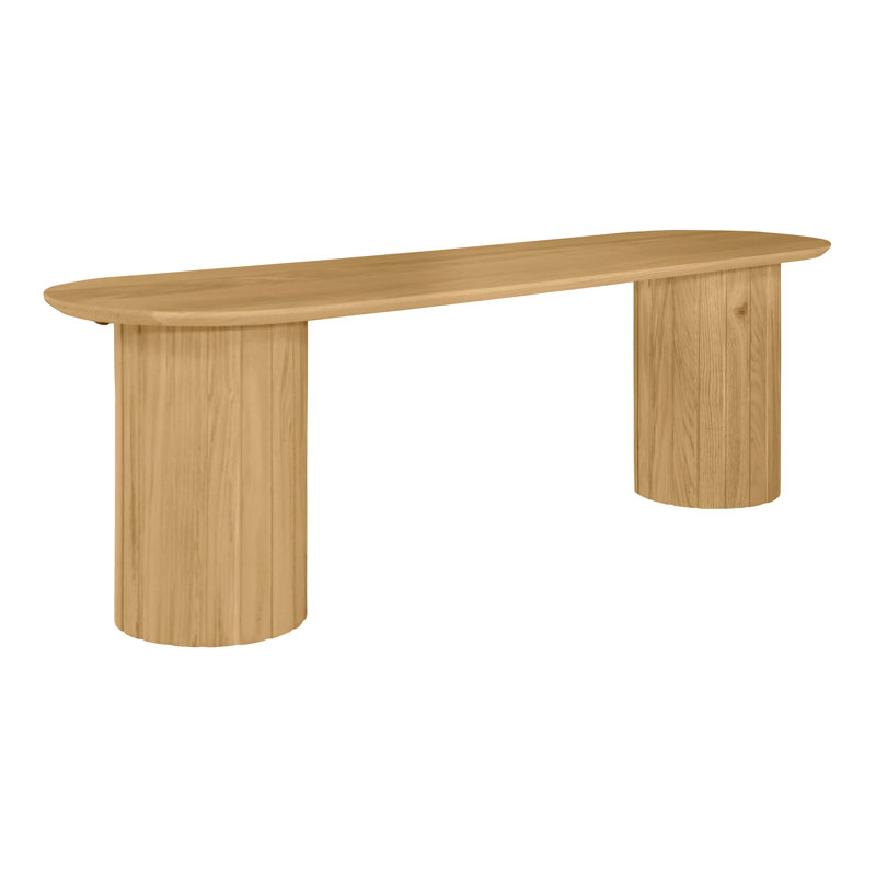 Povera Solid Wood Bench, Natural