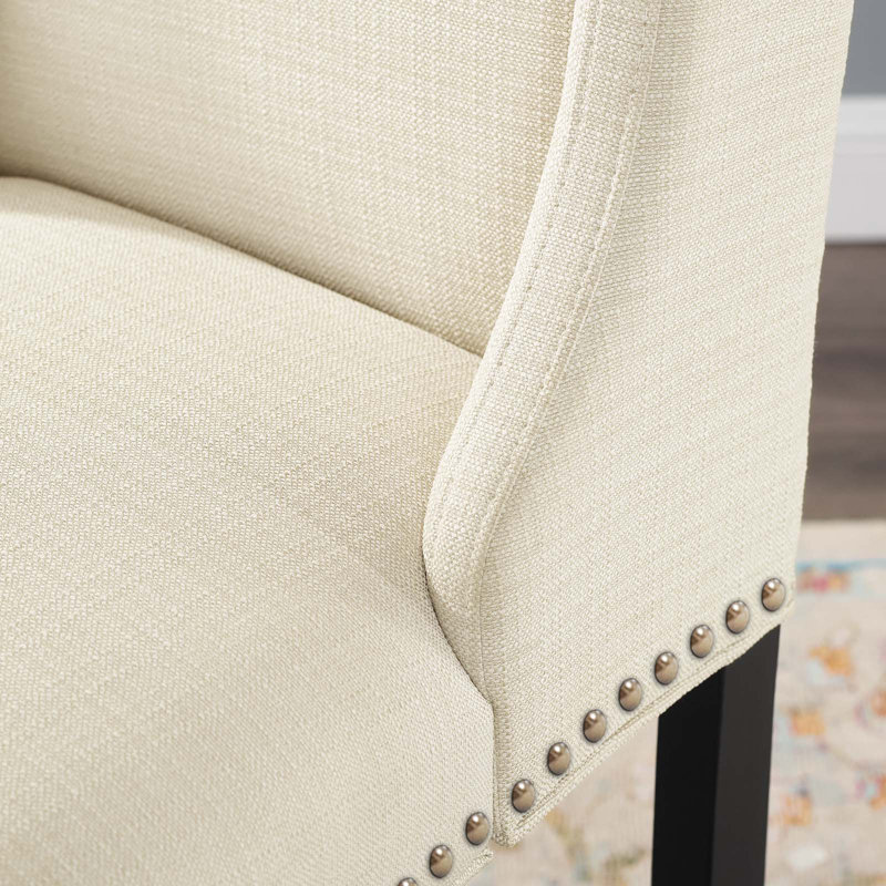 Tabouret de bar Modway Baron, Mélange de polyester beige, Tabouret de bar (siège d’une hauteur de 30,5 po), 2