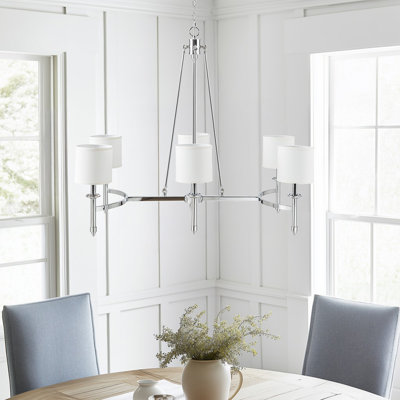 Elegenza Chrome 6 Light Chandelier