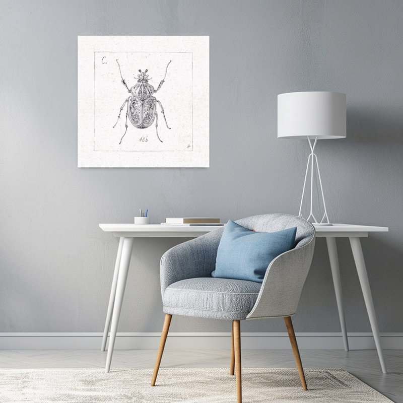 Contemporary Art Contemporary Beetle Art, 24" H x 24" W