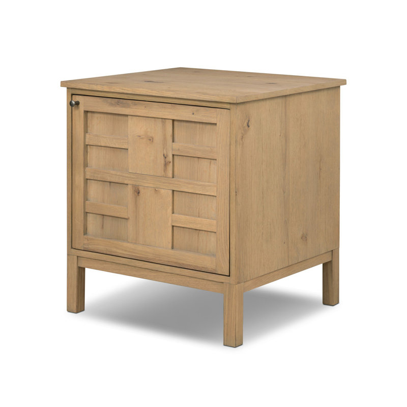 Alessio Nightstand, Natural Oak, Right