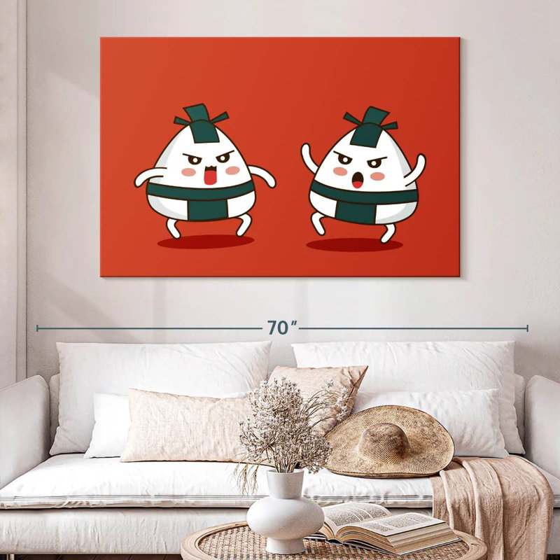 Ketti Sumo Onigiri, 24" H x 36" W