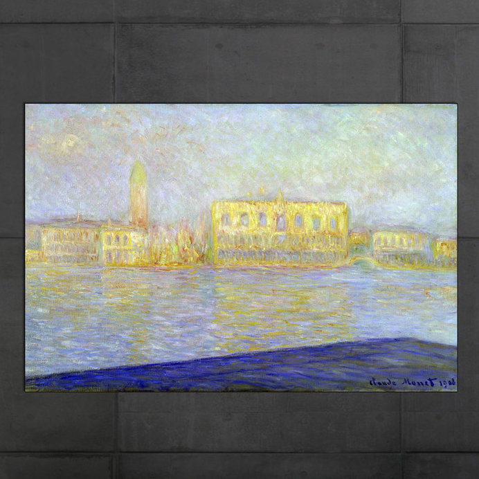 Claude Monet - Wrapped Canvas Painting, 90cm H x 135cm W x 1.8cm D