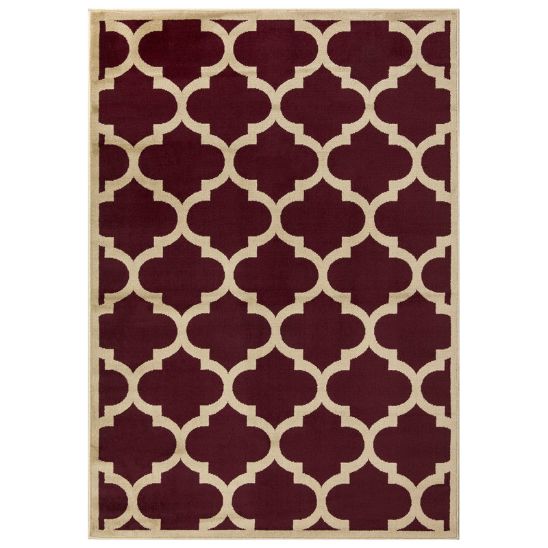 Tapis de zone rouge anti-dérapant Yasser