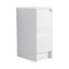 Meuble-lavabo autoportant avec lavabo en céramique et armoires de rangement, porte à fermeture douce