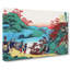 Walking Home by Katsushika Hokusai - Wrapped Canvas Painting-55370175