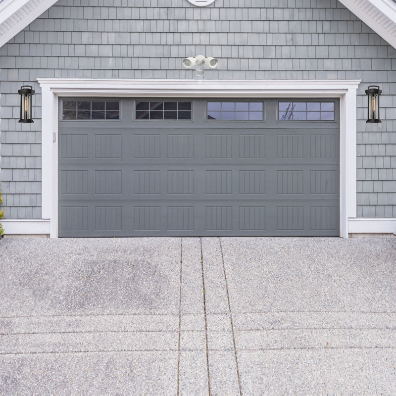 LED Security Light - Dual Head - Motion Sensor Included - Bronze Finish - 4000K, White