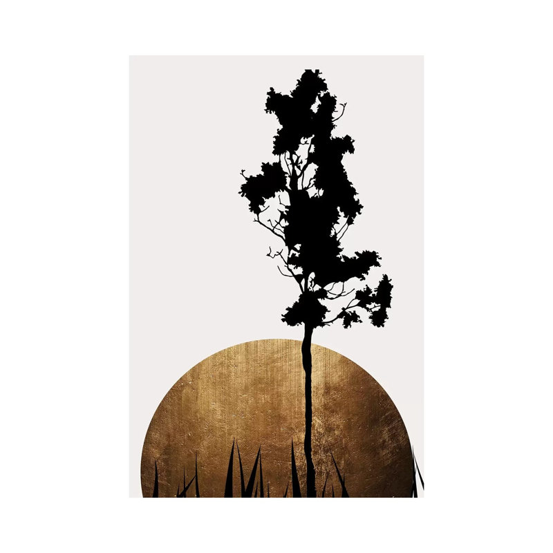 Shimmering Shadows 1 Piece Wrapped Canvas Wall Art, 20.32 cm H x 30.48 cm W