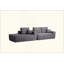 Canapé modulaire Cloud avec méridienne en forme de L et poches latérales, conception modulaire moderne, assise profonde, canapé rembourré pour le salon / la chambre à coucher, aucun assemblage requis (tissu moelleux), orienté vers la gauche-966098206-966098207