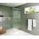 Gaia 30 in. x 78 in. Frameless Fluted Single Fixed Shower Panel