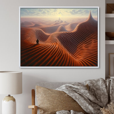 " Alone Wandering In Futuristic Dessert "