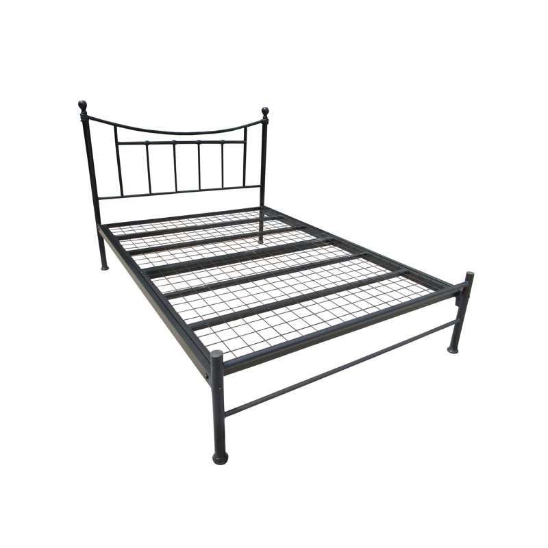 Brockington Metal Bed, Single (3'), Black
