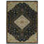 Laurel Gazia Machine Woven Polyester No Pattern Area Rug in Black-373746046