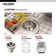 Houzer Club 14 inch Stainless Undermount Medium Bowl Bar Sink with Strainer and Grid - CS-1407-C