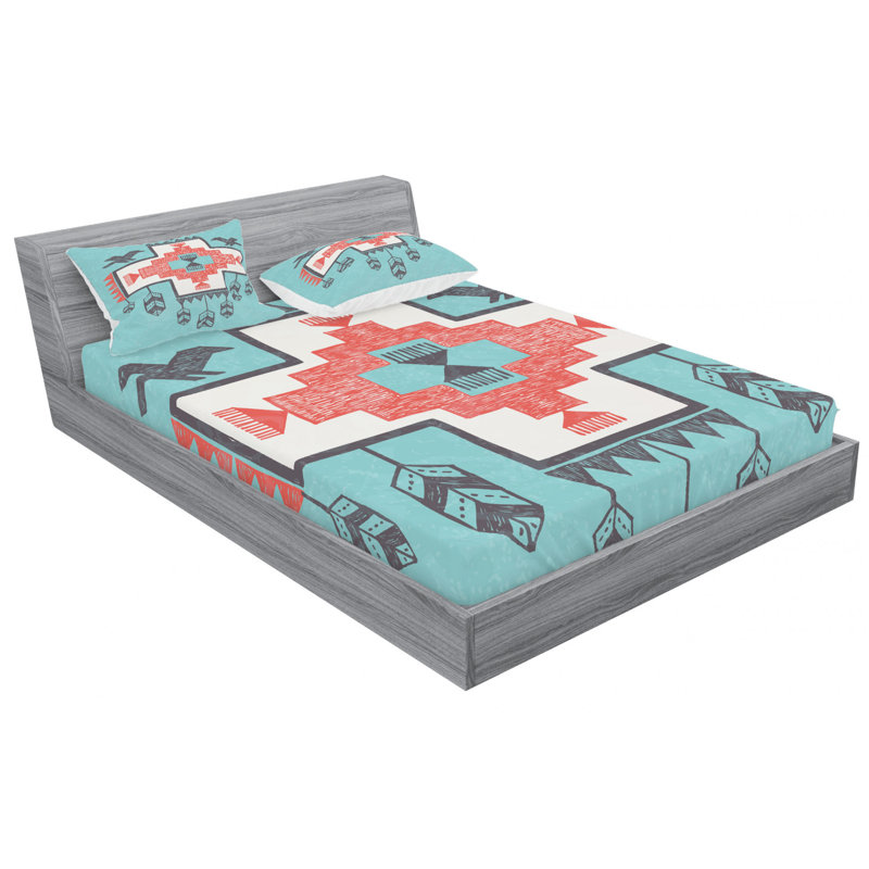 Microfiber Sheet Set, Queen Sheet Set with Fitted Sheet