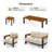 5-Piece Outdoor Patio Sofa Set with Coffee Table & Side Table