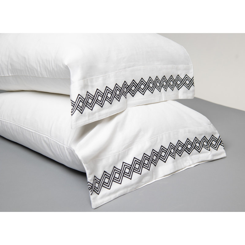 Ensemble de draps en satin Malfia, Double, Asphalte