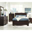 Dark , Panel Bed, Eastern King, Clean Lines, Transitional Bedroom Harmony Engineered Hardwood, Recessed Grooves, Timeless Grace
