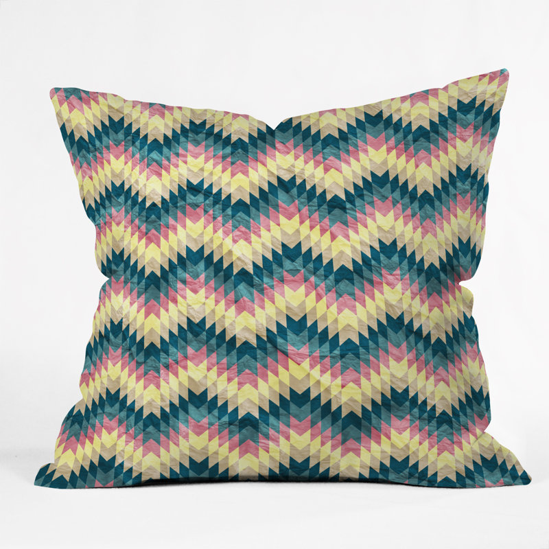 Belle Crazy Chevron Throw Pillow, 16" x 16"