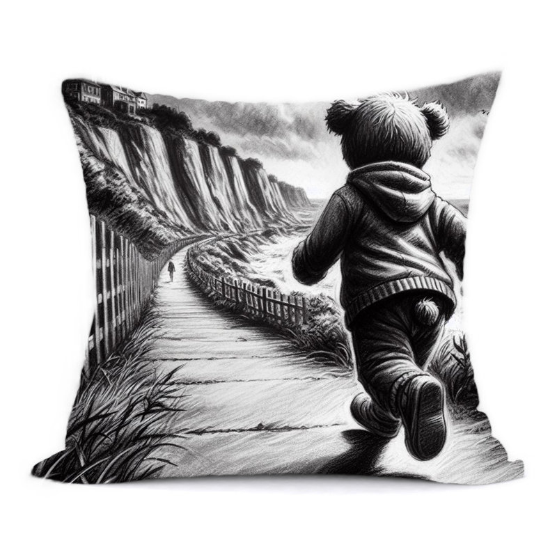 Abstract Reversible Throw Pillow