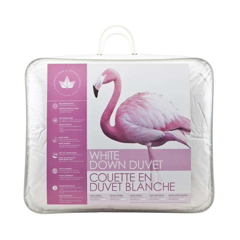 White Down Duvet - Summer Weight, King