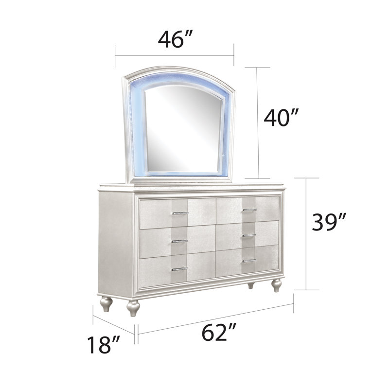 Miroir Coralena, Blanc
