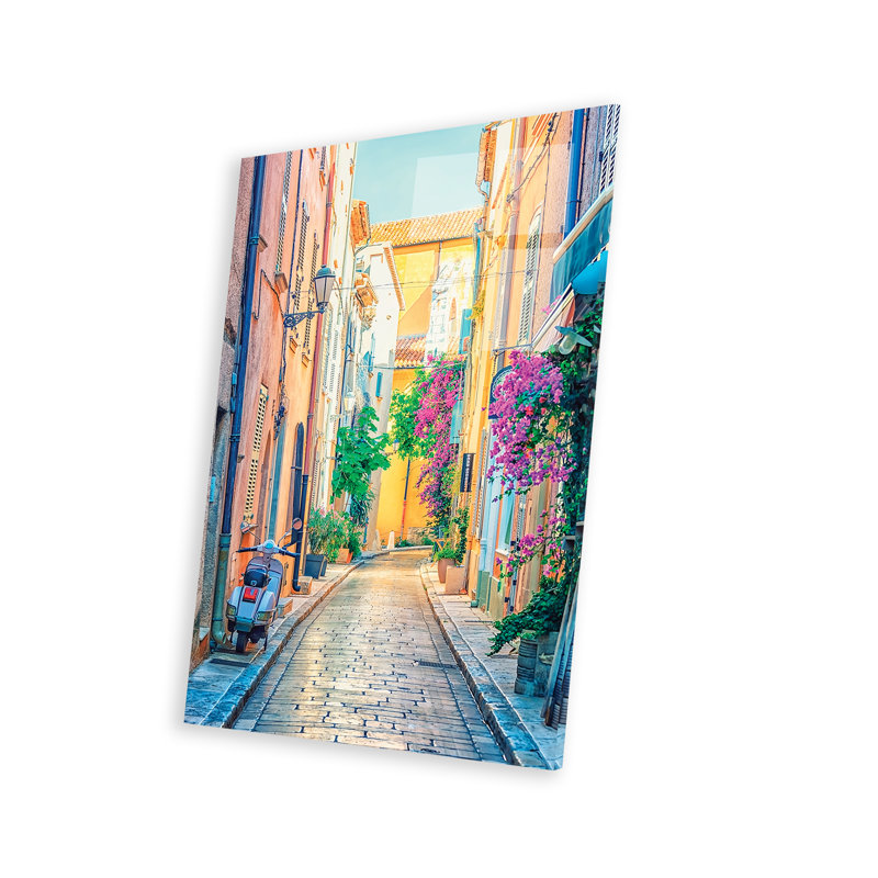 «Saint-Tropez Street On Plastique / Acrylique» par Manjik, peinture