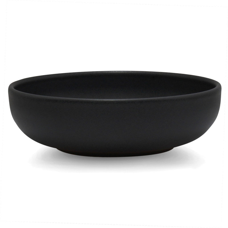 Habraham 4 Piece Stoneware Individual Bowl 16cm, Black